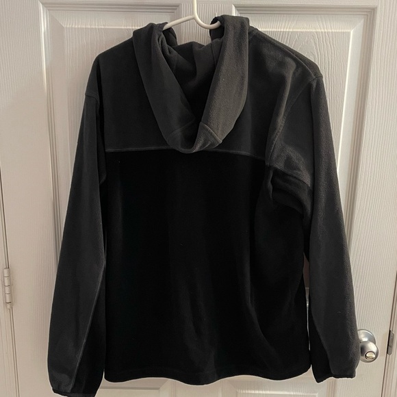 Columbia Fleece Black Gray Zip Up Jacket Men’s Large Excellent Used Condition - Picture 2 of 4
